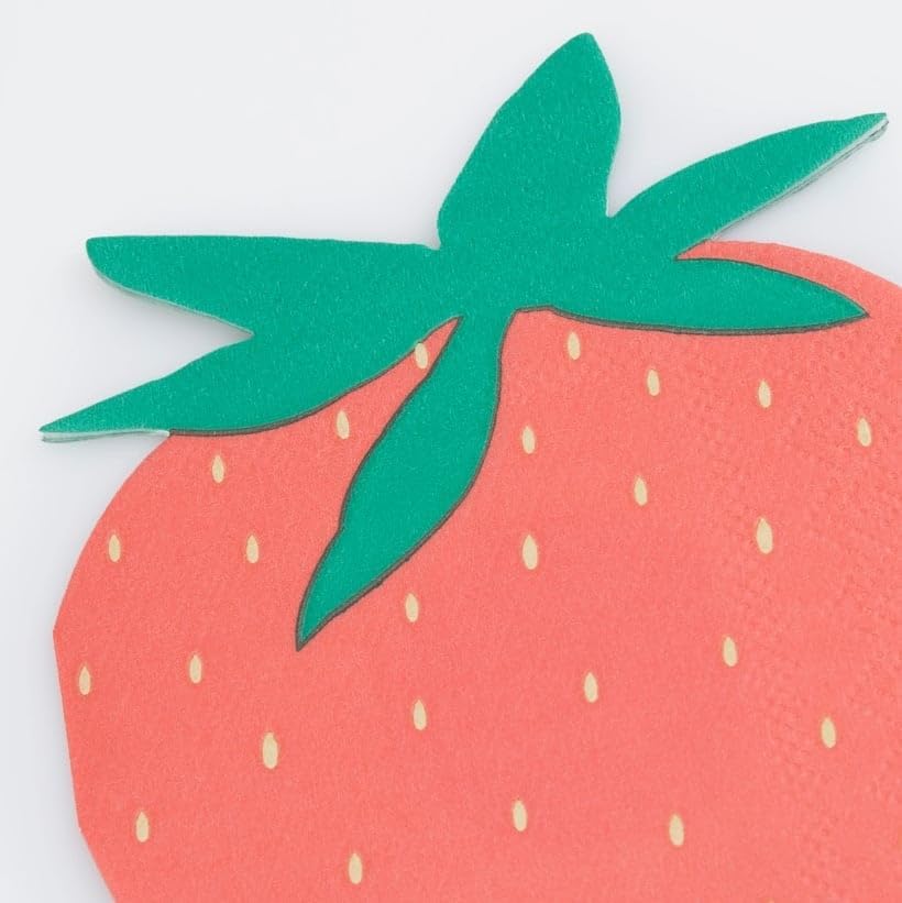 Alternative view of - Strawberry Napkins - Çilek Peçeteler (x16)
