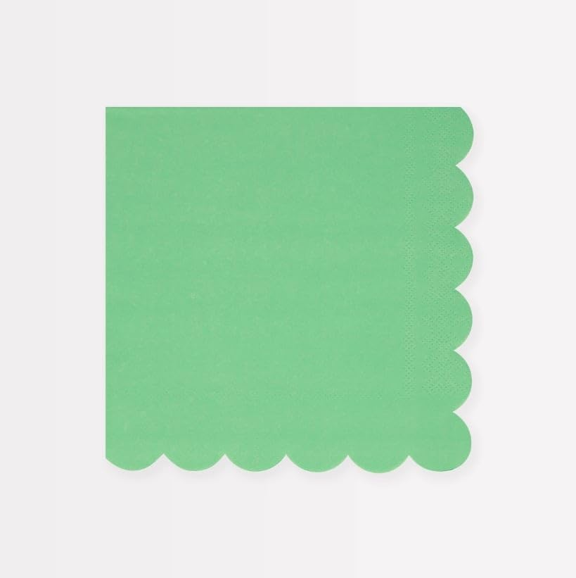 - Emerald Green Large Napkins - Zümrüt Yeşili Peçeteler (x16)