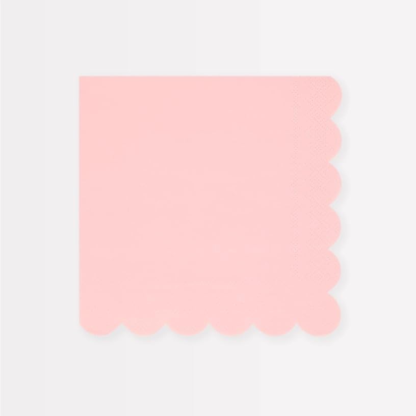 - Candy Pink Large Napkins - Pamuk Şekeri Pembesi Peçeteler (L) (x16)