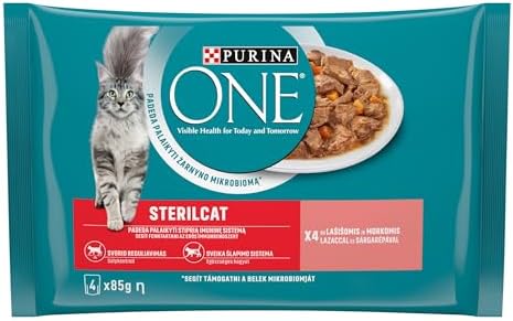 PURINA ONE Somonlu Kısırlaştırılmış Kediler İçin Yaş Kedi Maması 85 Gram, 4 Adet