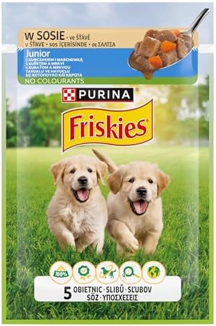 Friskies Yavru Köpekler İçin Tavuklu Havuçlu Yaş Mama 85 Gram