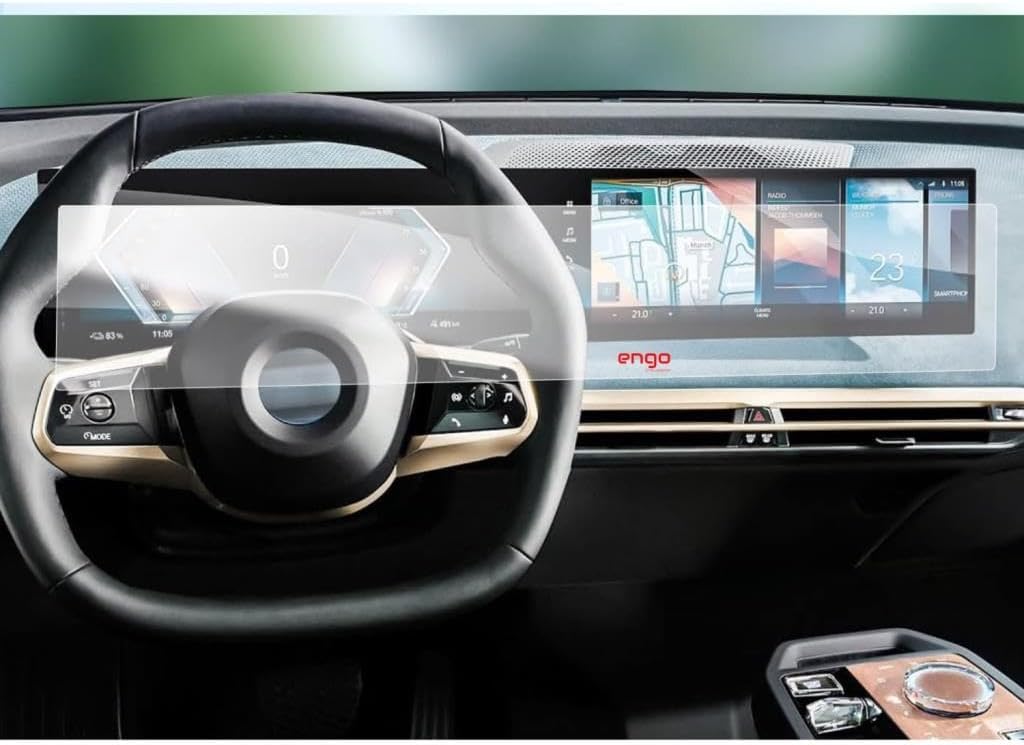 BMW iX Mat Ekran Koruyucu Şeffaf Tam Kaplama Tek Parça