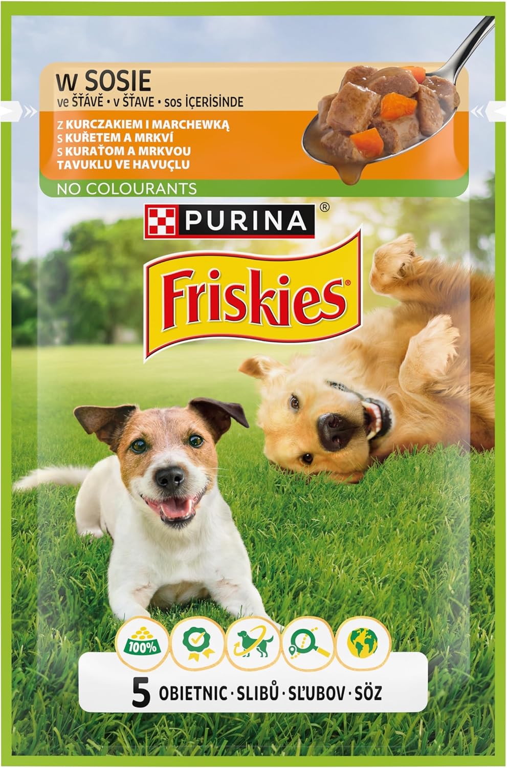 Friskies Yetişkin Köpekler için Tavuklu Sebzeli Yaş Mama 85 Gram