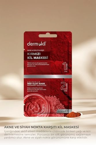 Alternative view of Akne ve Siyah Nokta Karşıtı Kil Maskesi 2x 7.5 ml