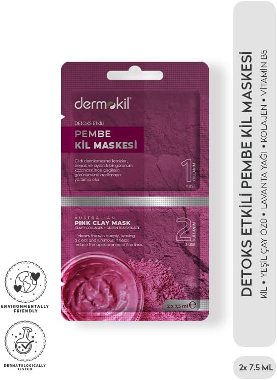 Detoks Etkili Pembe Kil Maskesi 2x 7.5 ml