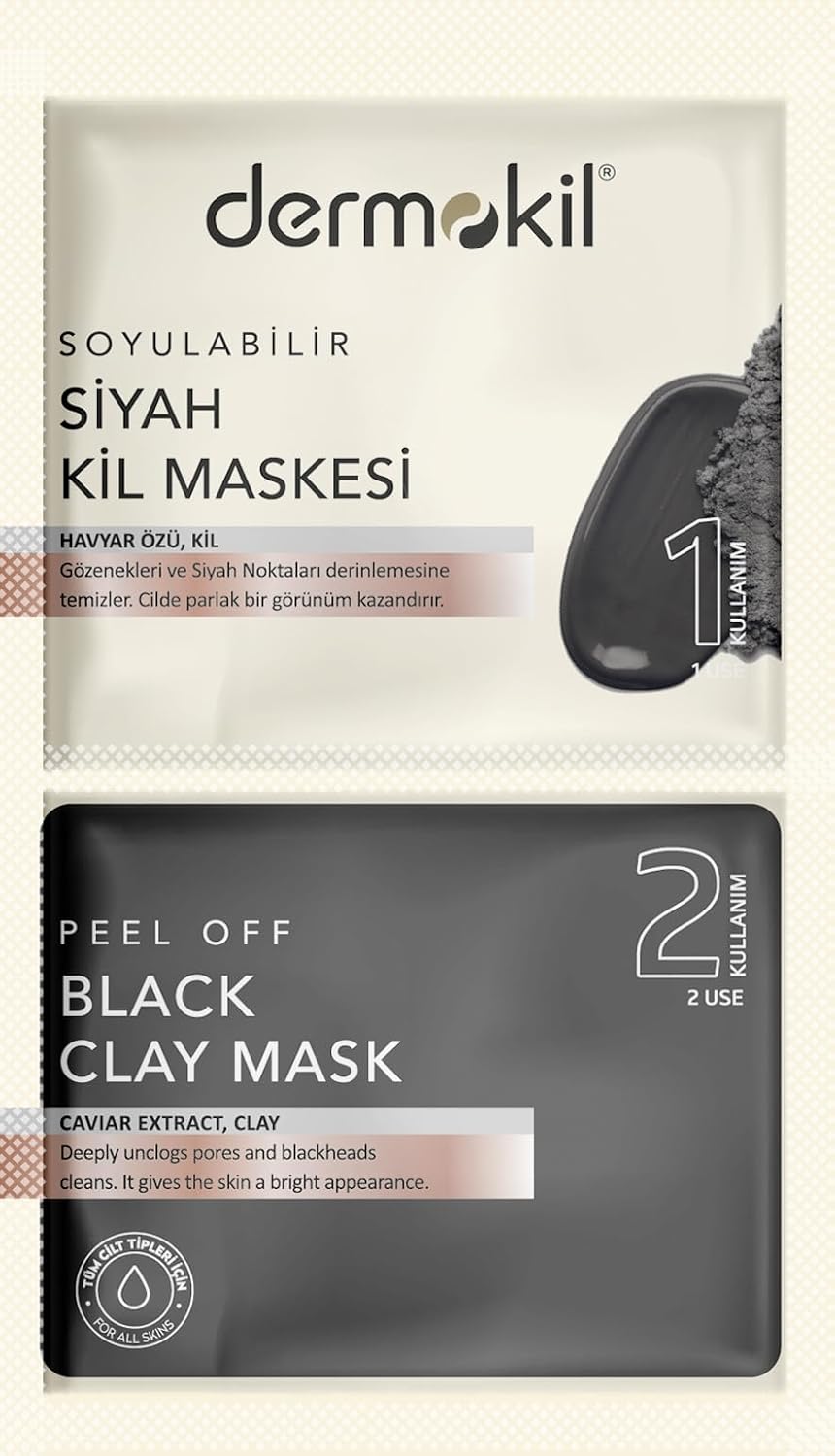 Soyulabilir Siyah Maske 2x7.5 ml