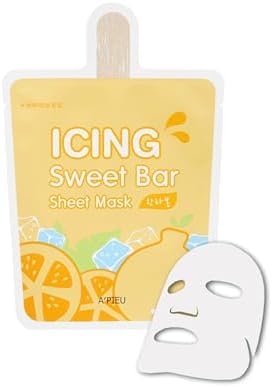 A'PIEU Portakal İçerikli Aydınlatıcı, Ferahlatıcı Maske A'PIEU Icing Bar Sheet Mask (Hanrabong) 2li paket