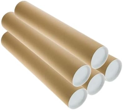 Alternative view of 5 ADET Postüp Kapaklı Silindir Kutu Karton Rulo Gönderi Poster Afiş Harita Tüpü Gönderi Kutuları (45 Cm)