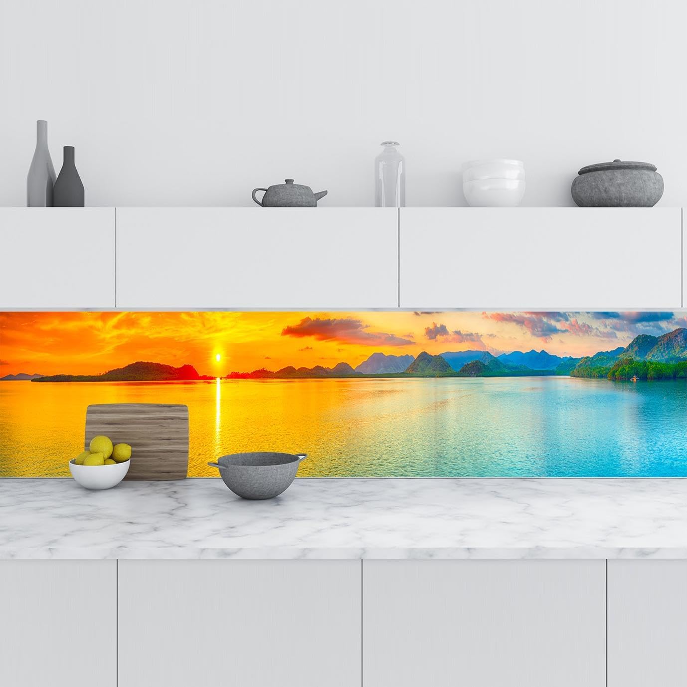 Alternative view of Mutfak Tezgah Arası Folyo Kaplama Folyosu Deniz Dağ 60x500 CM