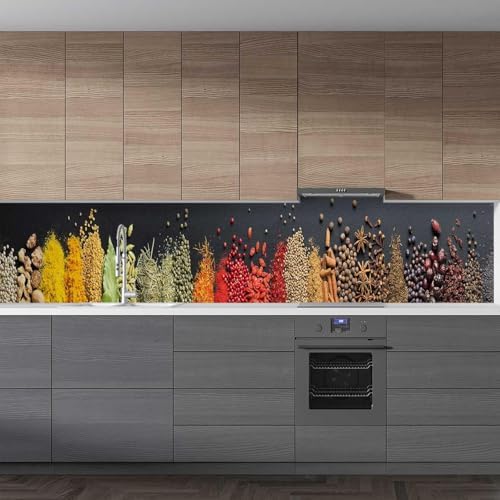 Mutfak Tezgah Arası Folyo Kaplama Folyosu Baharatlar 60x400 CM