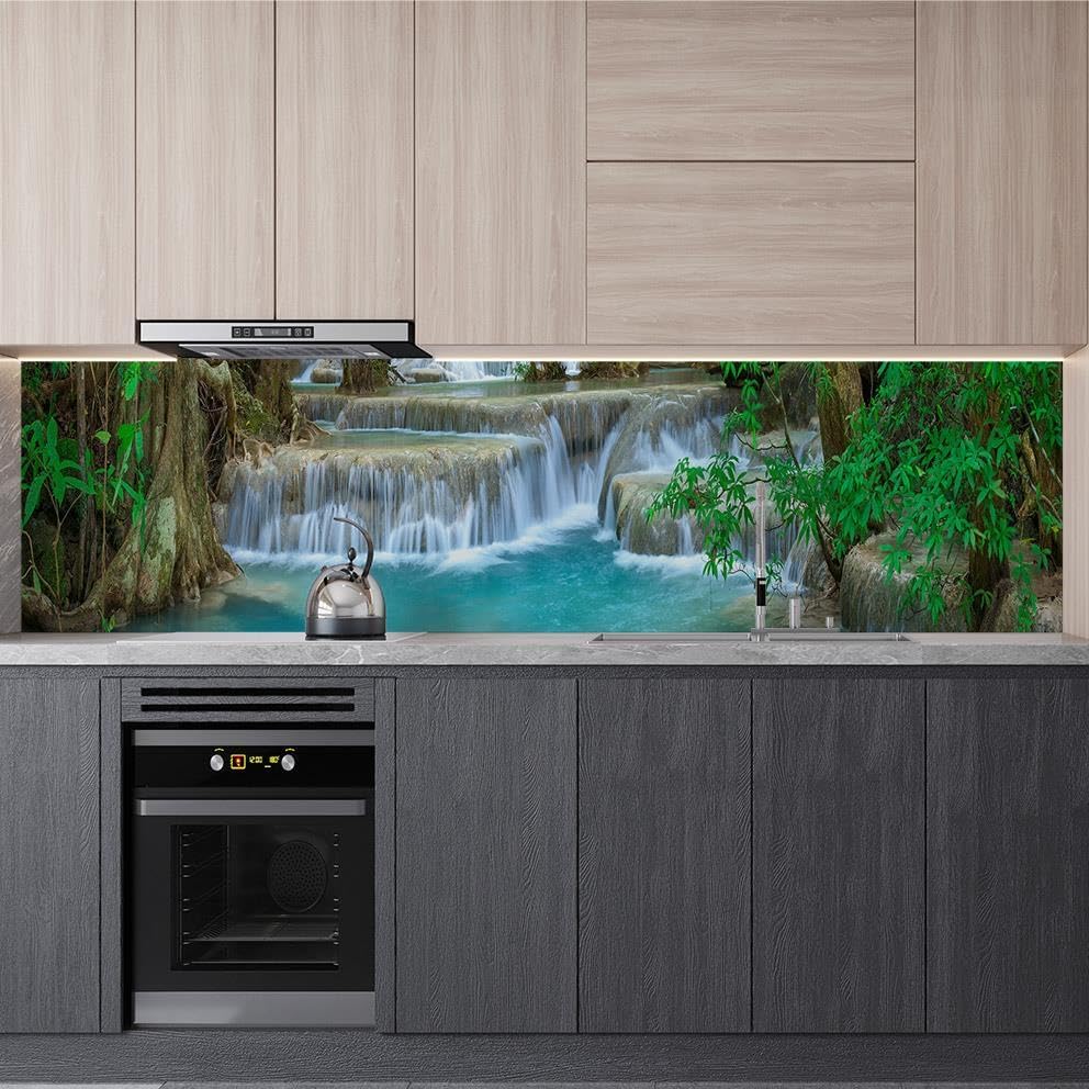 Mutfak Tezgah Arası Folyo Kaplama Folyosu Tayland Şelale 60x400 CM