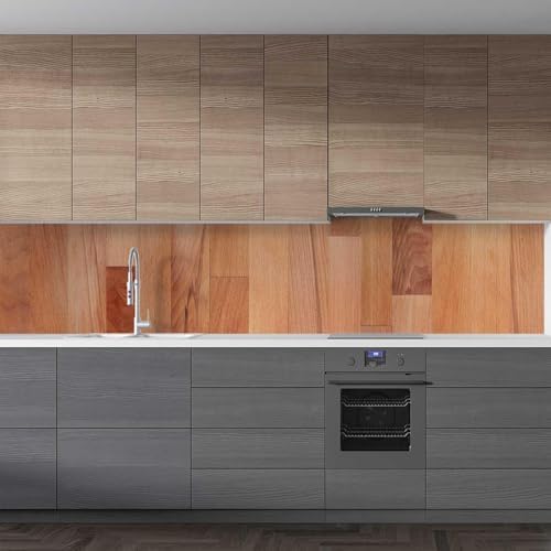 Mutfak Tezgah Arası Folyo Kaplama Folyosu Doğal Ahşap Tahta Desen 60x400 CM