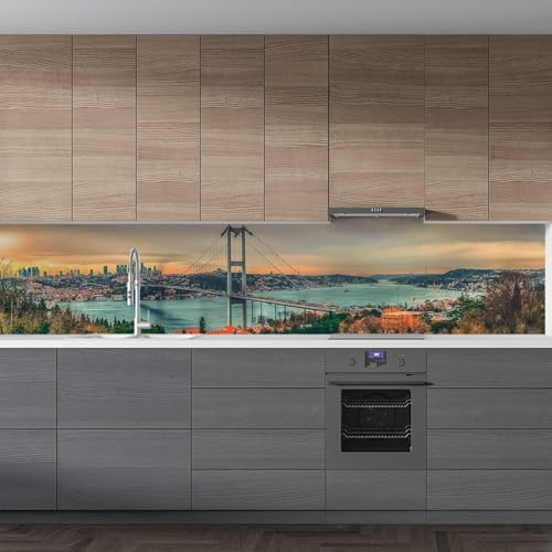 Mutfak Tezgah Arası Folyo Kaplama Folyosu istanbul Köprü 60x500 CM