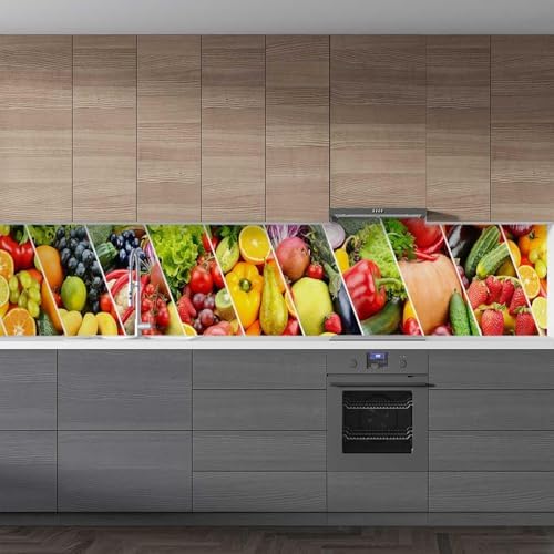 Mutfak Tezgah Arası Folyo Kaplama Folyosu Meyve Sebzeler 60x100 CM