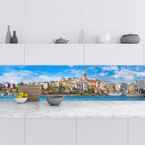 Mutfak Tezgah Arası Folyo Kaplama Folyosu istanbul Galata 60x300 CM