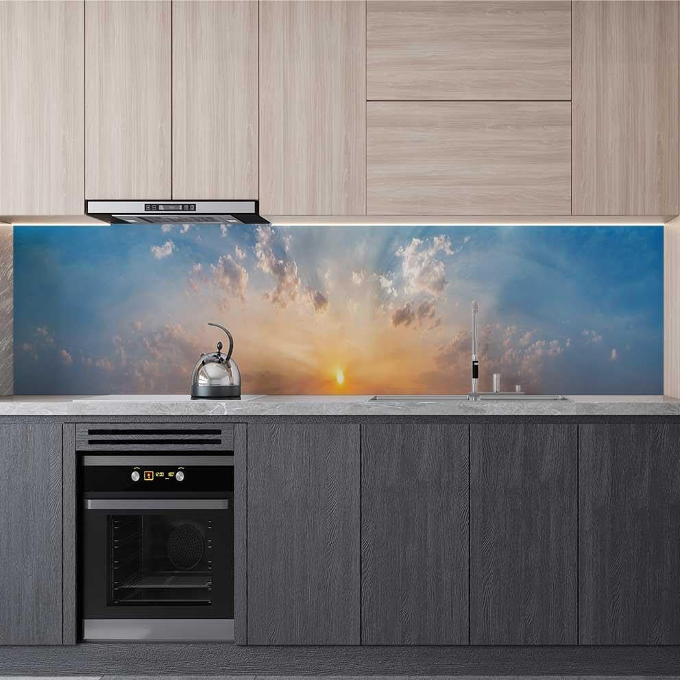 Mutfak Tezgah Arası Folyo Kaplama Folyosu Gün Doğumu 60x500 CM