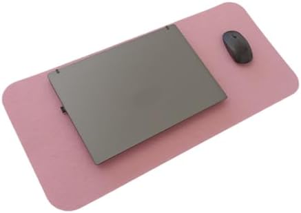 Keçe Masa Üstü Mouse Pad ve Bilgisayar Düzenleyici 70x32 cm – Antibakteriyel Mat, Doğal Keçe Mat, Masa Koruyucu Altlık, Ofis ve Ev için Minimalist Tasarım (açık pembe)