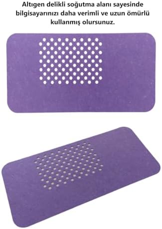Alternative view of Keçe Masa Üstü Mouse Pad ve Bilgisayar Düzenleyici 70x32 cm – Antibakteriyel Mat, Doğal Keçe Mat, Masa Koruyucu Altlık, Ofis ve Ev için Minimalist Tasarım (açık mor)