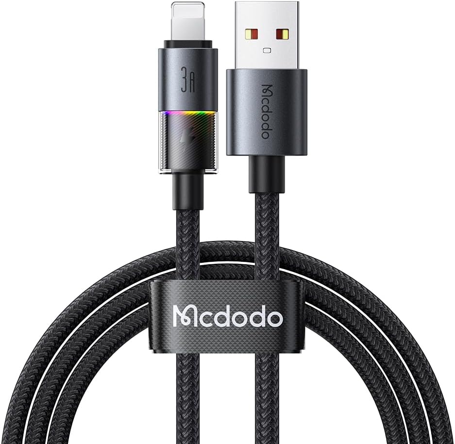 CA-8170 Usb 3A 7 Renkli LED Işıklı Şarj Data Kablosu