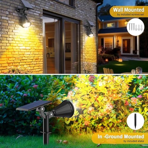 Gün Işığı18 LED Spot Güneş Enerjili Bahçe Aydınlatma Lambası, Fotoselli, Spike Aplik, 18W Su Geçirmez Dış Mekan Solar Lamba, Ağaç,, Havuz, Duvar Ve Zemin Montajına Uygundur 42 CM