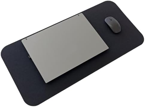 Alternative view of Keçe Masa Üstü Mouse Pad ve Bilgisayar Düzenleyici 70x32 cm – Antibakteriyel Mat, Doğal Keçe Mat, Masa Koruyucu Altlık, Ofis ve Ev için Minimalist Tasarım (siyah)