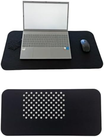 Keçe Masa Üstü Mouse Pad ve Bilgisayar Düzenleyici 70x32 cm – Antibakteriyel Mat, Doğal Keçe Mat, Masa Koruyucu Altlık, Ofis ve Ev için Minimalist Tasarım (mavi)