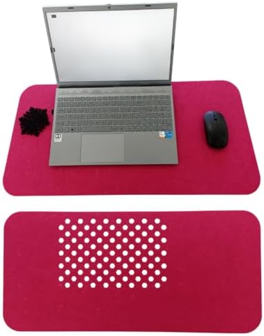 Alternative view of Keçe Masa Üstü Mouse Pad ve Bilgisayar Düzenleyici 70x32 cm – Antibakteriyel Mat, Doğal Keçe Mat, Masa Koruyucu Altlık, Ofis ve Ev için Minimalist Tasarım (fuşya)