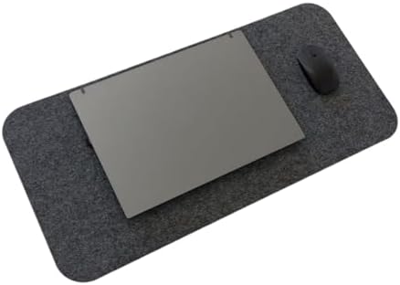 Alternative view of Keçe Masa Üstü Mouse Pad ve Bilgisayar Düzenleyici 70x32 cm – Antibakteriyel Mat, Doğal Keçe Mat, Masa Koruyucu Altlık, Ofis ve Ev için Minimalist Tasarım (koyu gri)
