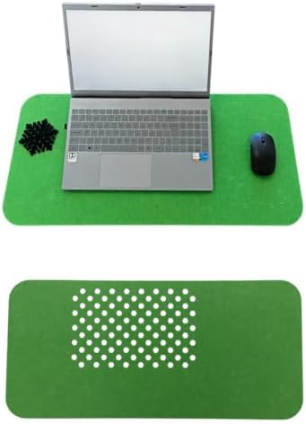 Keçe Masa Üstü Mouse Pad ve Bilgisayar Düzenleyici 70x32 cm – Antibakteriyel Mat, Doğal Keçe Mat, Masa Koruyucu Altlık, Ofis ve Ev için Minimalist Tasarım (yeşil)