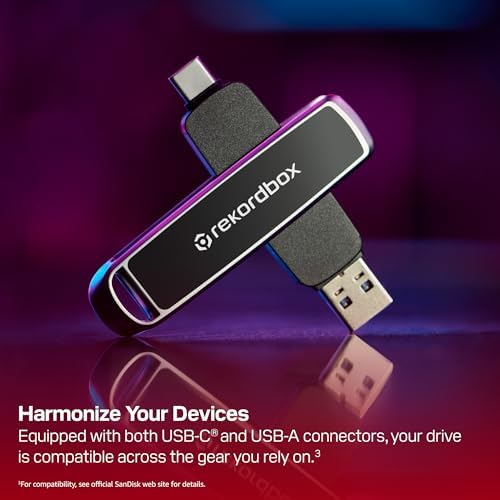 DJ Rekordbox 512GB SDDDE1-512G-GR46 1000MB/s USB & Type-C Bellek