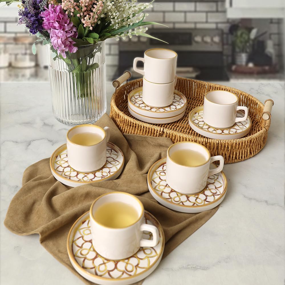 Worn Stackable Çay Takımı 12 Parça 6 Kişilik 22968-23057