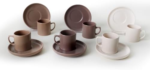 Brown Mix Kahve Takımı 12 Parça 6 Kişilik 950-958-977