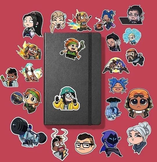 Valorant Paketi/Bullet Journal Defter Çıkartma Ajanda Laptop Etiket, 8687768568236