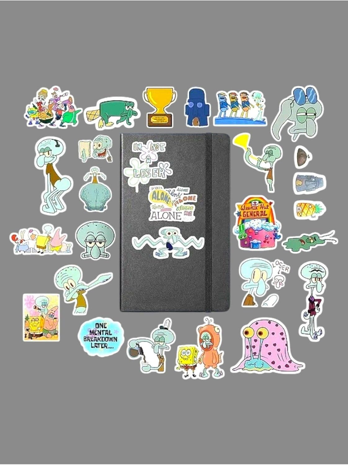 Alternative view of Squidward Paketi/Bullet Journal Defter Çıkartma Ajanda Laptop Etiket
