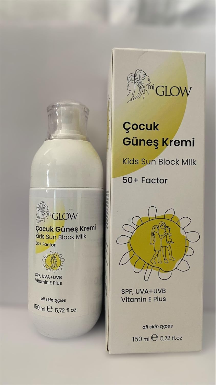 Alternative view of MiGlow Çocuk Güneş Kremi, SPF 50+ UVA+UVB Koruma, Vitamin E Plus, 150 ml, Tüm Cilt Tipleri İçin
