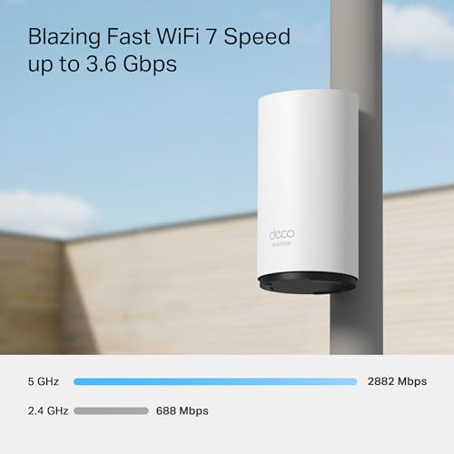 Deco BE25 (1-pack) | Wi-Fi 7 Mesh Sistemi | BE3600 Mbps Hız | Çift Bant | 2x 2.5G Port | IP65 Su & Toz Geçirmez | MLO | AI Dolaşım | PoE Destekli