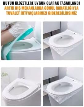 Alternative view of Klozet Kapak Örtüsü Pratik Kullanımlı Hijyenik Klozet Kapağı Poşeti 50 Adet