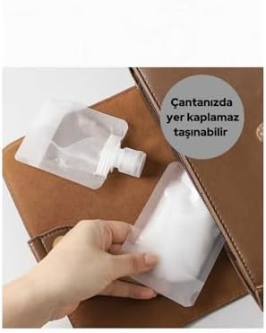 3 Adet Seyahat Tipi Doldurulabilir Krem Şampuan Duş Jeli Sprey Losyon Şişe Seti Krem Kutusu