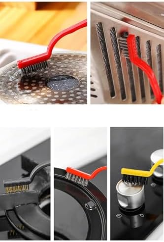 Alternative view of 3 Adet Ocak Fırın Mangal Izgara Airfryer Temizliği Tel Pas Sökme Fırçası 3Lü Yağ Temizleme Fırçası