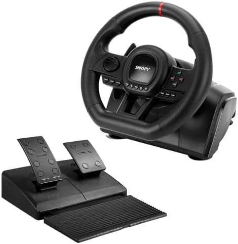 V30 Serisi DİREKSİYON-SET V30 PC Masaya Sabit Montaj Aparatlı Direksiyondan Çoklu Fonksiyonlu Pedallı Oyuncu Direksiyonu.