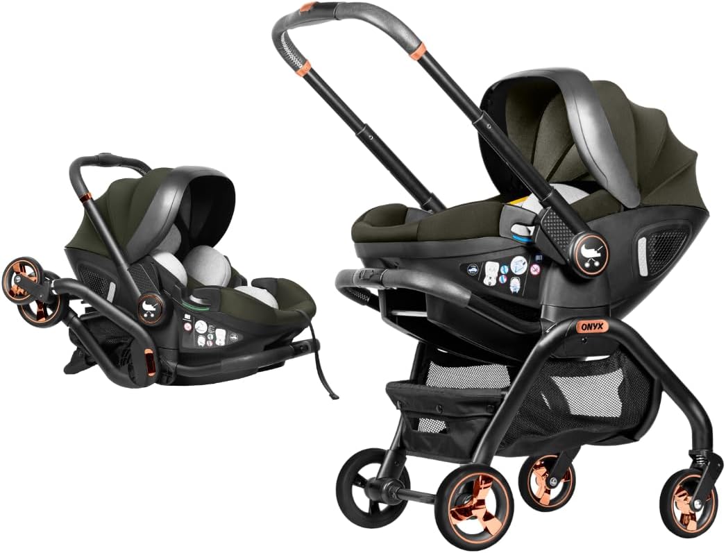 Alternative view of Merkür Bebe 2'si 1 Arada i-Size Oto Koltuğu ve Bebek Arabası Yeşil, saniyeler içinde dönüşüm, tekerlekli oto koltuğu, çift yönlü, 9.5 kg, 0-13 kg arası kullanım, hafif, kompakt