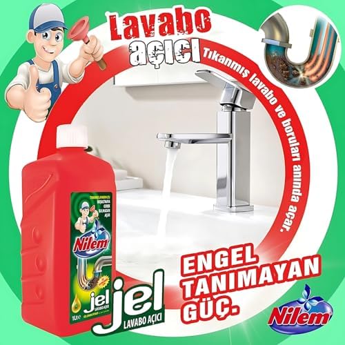Nilem Lavabo Açıcı Jel 1 L