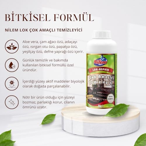 Alternative view of Nilem Lok Çok Amaçlı Temizleyici Bitkisel Formül 1 L