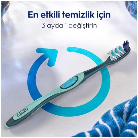 Oral-B Pro-Expert Advanced Derinlemesine Temizlik Diş Fırçası, Orta Sertlik, 2 Adet