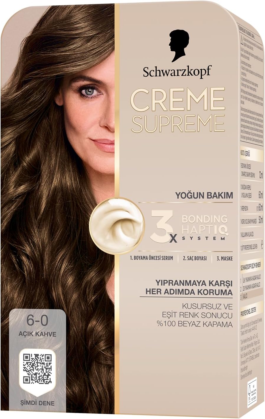 Creme Supreme Saç Boyası 6-0 Açık Kahve