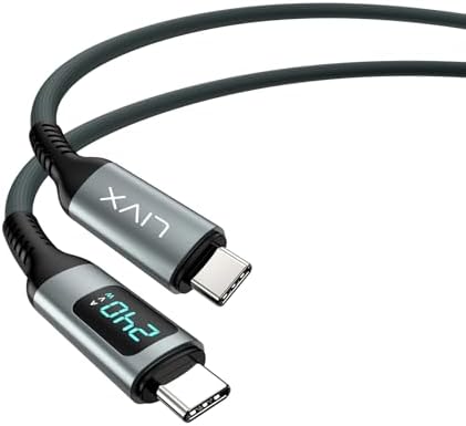 Alternative view of Thunderbolt 4 Type C to Type C 240W Hızlı Şarj 8K@60Hz Görüntü Aktarımı 40Gbps Veri Transferi PD3.1 Led Göstergeli 1.5 Metre Örgülü Kablo ARD-015 (1.5 Metre)