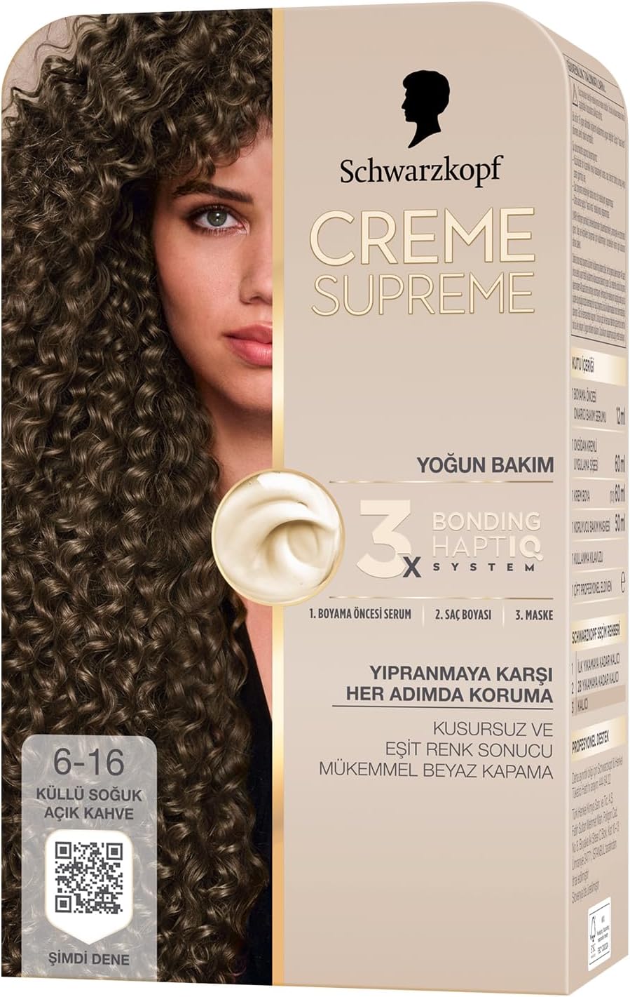 Creme Supreme Saç Boyası 6-16 Küllü Soğuk Açık