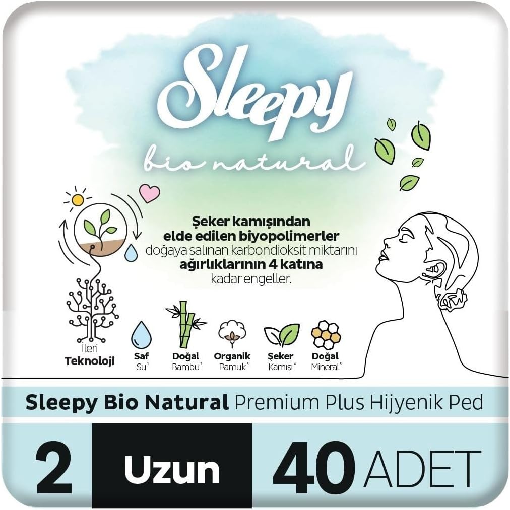 Bio Natural Premium Plus Hijyenik Ped Uzun 40 Adet Ped