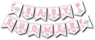 Alternative view of Zikzak Banner Baby Shower Pembe Fil