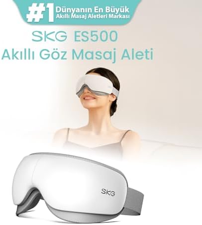 Alternative view of SKG ES500 Isıtmalı Göz Masaj Aleti – Bluetooth Destekli, Katlanabilir, Sessiz, 3 Kademeli Hava Basınçlı, Göz Altı Morluk ve Kırışıklık, Şakak Masajı, (Beyaz)